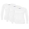 Sivvan Scrubs for Women - Long Sleeve Comfort Underscrub Tee 3-Pack - S85003 - White - XL view 1