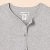 Amazon Essentials Girls' Uniform Slim Fit Crewneck Cardigan Sweater, Light Grey Heather, XX-Large view 4