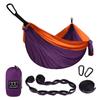 Gold Armour Camping Hammock - XL Double Hammock Portable Hammock Camping Accessories Gear for Outdoor Indoor with Tree Straps, USA Based Brand (Purple and Orange) view 1