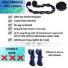 Gold Armour Camping Hammock - XL Double Hammock Portable Hammock Camping Accessories Gear for Outdoor Indoor with Tree Straps, USA Based Brand (Purple and Orange) view 3