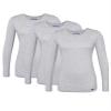 Sivvan Scrubs for Women - Long Sleeve Comfort Underscrub Tee 3-Pack - S85003 - Marl Gray - M view 1