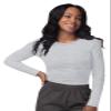Sivvan Scrubs for Women - Long Sleeve Comfort Underscrub Tee 3-Pack - S85003 - Marl Gray - M view 2