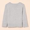 Amazon Essentials Girls' Uniform Slim Fit Crewneck Cardigan Sweater, Light Grey Heather, X-Large view 3
