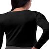 Sivvan Scrubs for Women - Long Sleeve Comfort Underscrub Tee 3-Pack - S85003 - Black - S view 3