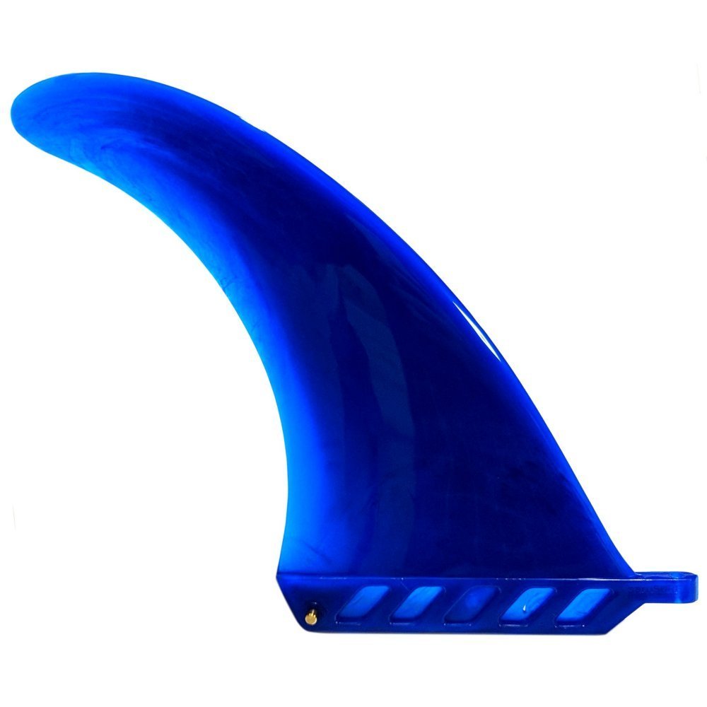 8" US Box Center fin Safety Flex Soft Replacement for Longboard SUP Stand up Paddleboard River Surf Whitewater airSUP AIR7 Skeg by saruSURF (Blue)