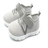 Bless Children Toddler Sneakers  Wide Toe Box Barefoot Shoes for Boys & Girls, Breathable Mesh, Lightweight Non-Slip Walking & Running Shoes,Grey1210.Size 4 view 2