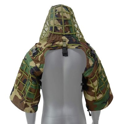 LytHarvest Sniper Ghillie Suit Foundation, Ripstop, Camouflage Tactical Ghillie Hood (Woodland)