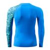 HUGE SPORTS Men's Splice UV Sun Protection UPF 50+ Skins Rash Guard Long Sleeves (Blue Digital, 3XL) view 4