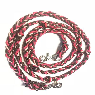 paracord barrel reins hand braided 6' to 8' barrel reins plaited