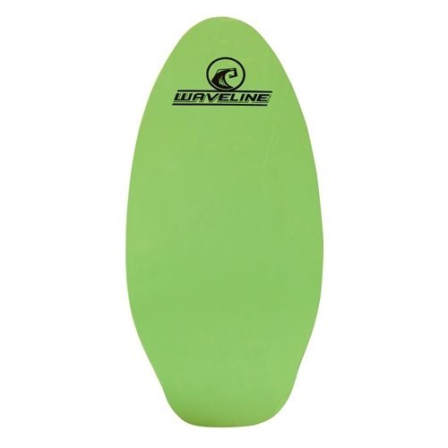 Waveline Neon Wooden Skimboard (Choose Size and Color) (Green, 41")