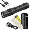 Nitecore Power Bundle P10i+NL2150HPI (P10i) 1800 Lumen USB-C Rechargeable Tactical Flashlight, Strobe Ready with LumenTac Organizer view 1