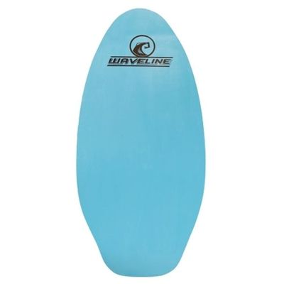 Waveline Neon Wooden Skimboard (Choose Size and Color) (Blue, 36")