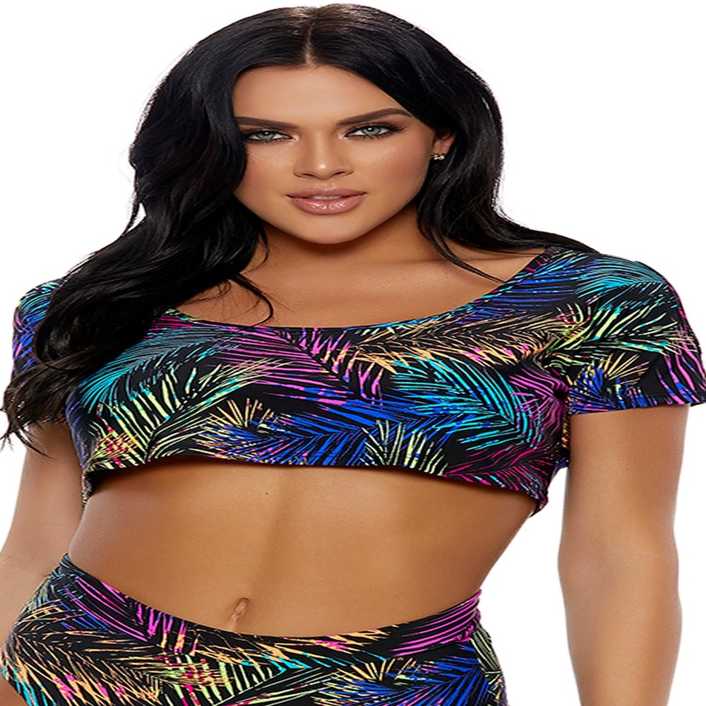 Forplay Women's Chilled Out Crop Top, Multi, S/M