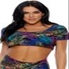 Forplay Women's Chilled Out Crop Top, Multi, S/M view 1