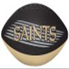 Rawlings NFL Downfield Youth Size Football with 5X HD Grip, New Orleans Saints view 2