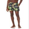 FOCO Men's Logo Floral Hawaiian Swim Suit Trunks, Team Color, XL view 1
