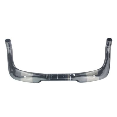UPANBIKE Fixed Gear Bike Handlebar T800 Carbon Fiber 31.8mm*400mm/420mm/440mm Bullhorn Rest Bar TT Bar Glassy Black Matt Black (Glassy Black, 400mm*31.8mm)