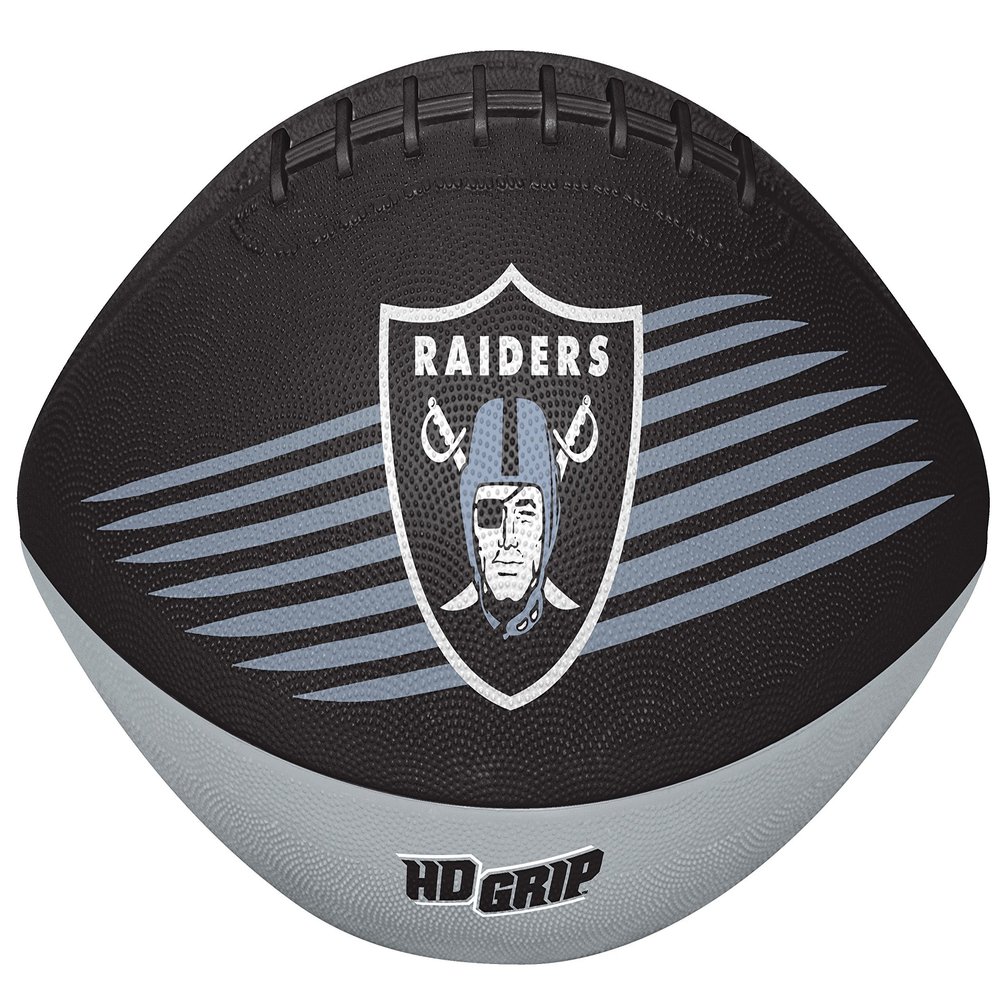 Rawlings NFL Las Vegas Raiders 07731072111NFL Downfield Football (All Team Options), Black, Youth