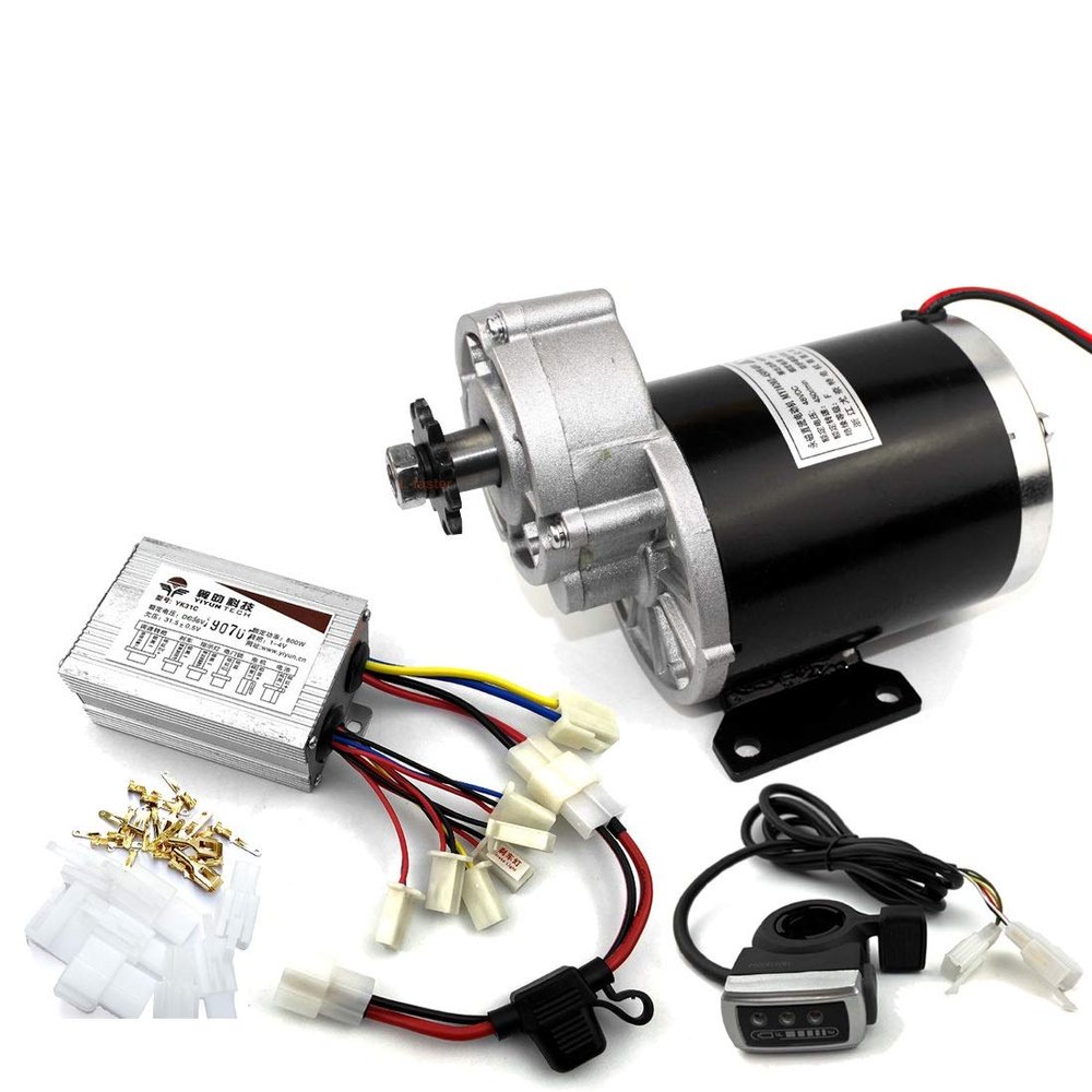 24V36V48V 450W E Trike Motor Electric Pedicab Trishaw Tricycle Motor Cart Brushed DC Motor Three-Wheeled Vehicle (36V Thumb kit)