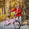 COEWSKE Kid's Bike Steel Frame Children Bicycle 14-16 Inch with Training Wheel(16" Pink) view 4