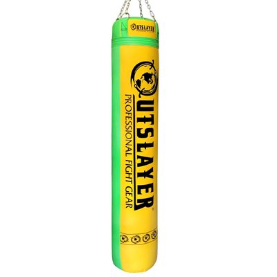 Outslayer Punching Bag 6ft 130 Pounds Muay Thai Heavy Bag Filled Kickboxing Punch Bag (Yellow/Light Green)