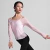 117120106 Mesh Top Ballet Warm Ups Ballet Tops (Pink) view 2