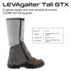 Kahtoola LEVAgaiter Tall GTX Gaiters, Waterproof Gore-TEX Shoe & Boot Protection for Mountaineering, Off-Trail Hiking in Mud, Snow & Ice - Dark Grey | Light Grey - Small view 2
