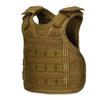 UNISTRENGH Mini Tactical Premium Beer Military Vest Bottle Beer Vest Molle with Adjustable Straps Cooler Beverage Holder for 12oz or 16oz Cans and Bottles, Coyote Brown view 1