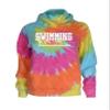 JANT girl Swimming Tie Dye Sweatshirt - Swimmer Logo (Pastel Twist, YM) view 1