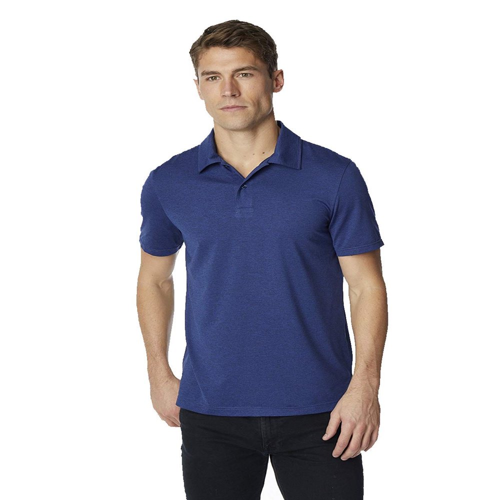 32 Degrees Mens Wicking Golf Performance Polo Shirt, Ht Royal Blue, Small