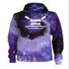 JANT girl Crew Tie Dye Sweatshirt - Rowing Chick Logo (Purple Twist, YM) view 1