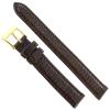 13mm Morellato Genuine Lizard Lightly Padded Stitched Brown Ladies Watch Band 718 view 2