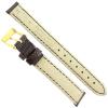 13mm Morellato Genuine Lizard Lightly Padded Stitched Brown Ladies Watch Band 718 view 3