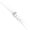 14mm Milano Genuine Certified Lizard White Stitched Ladies Watch Band 718a view 1