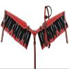 Showman Glitter Overlay Headstall & Breast Collar Set w/Crystal Rhinestones & Fringe view 1