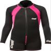 Cressi Kids Swimsuit Long Sleeve One Piece Swimsuits, Black/Pink, M view 1