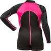 Cressi Kids Swimsuit Long Sleeve One Piece Swimsuits, Black/Pink, M view 2