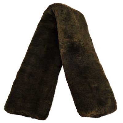 ECP Equine Comfort Products Easy Fit Genuine Merino Sheepskin Girth Cover, Prevents Gall Sores & Chafing, Sweat-Absorbing, Breathable, Soft & Protective, 36 Inches, Brown