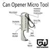 Can Opener Micro Tool - Grim Workshop - Keychain Can Opener - Camping Can Opener - EDC Can Opener - Can Opener Tool view 2