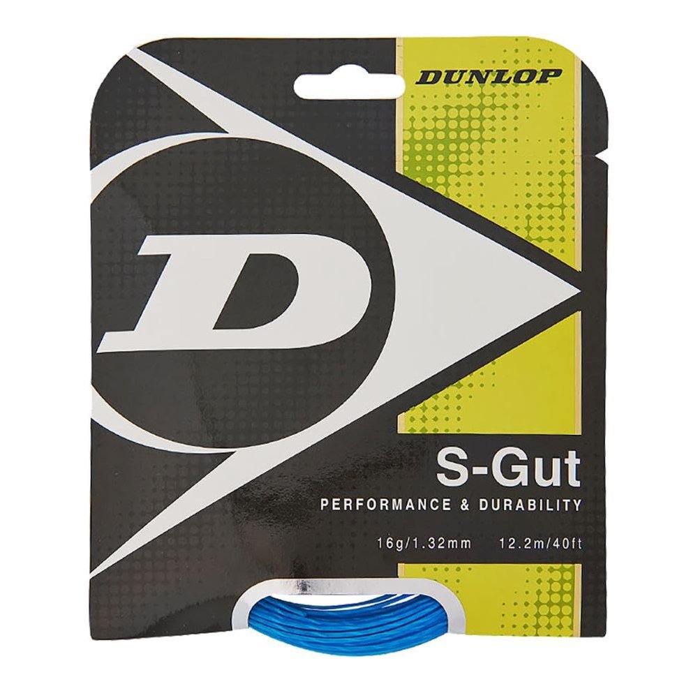 Dunlop S-Gut 16G Tennis String Blue-(T624705:SET)