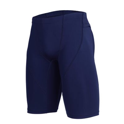 beroy Mens Compression Shorts Training Athletics Workout Tight Sports Base Layer with One Pocket(Navy,XXL)