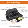 Crossbody Messenger Bag for iPad Pro 12.9 inches, Rfid Shoulder Purse w/Water Bottle Holders, 13 inch Laptop Briefcase, Built-in Wallet, Black view 3