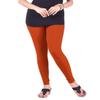 ladyline Extra Long Churidar Leggings Plain Cotton Indian Yoga Workout Pants for Women (2XL-3XL-Mango) view 1