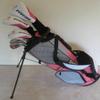 Ladies Complete Pink Deluxe Golf Club Set - Driver, Fairway Wood, Hybrid, Irons, Putter, Clubs and Stand Bag Graphite Womens Right Handed view 1