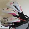 Ladies Complete Pink Deluxe Golf Club Set - Driver, Fairway Wood, Hybrid, Irons, Putter, Clubs and Stand Bag Graphite Womens Right Handed view 2