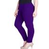 ladyline Extra Long Churidar Leggings Plain Cotton Indian Yoga Workout Pants for Women (2XL-3XL-Royal Blue) view 1