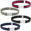 Buyless Fashion Kids Boys Toddler Adjustable Elastic Belt With Magnetic Buckle - 4 Pack - 5100-BLK/CHR/NVY/NVY-RED view 1