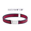 Buyless Fashion Kids Boys Toddler Adjustable Elastic Belt With Magnetic Buckle - 4 Pack - 5100-BLK/CHR/NVY/NVY-RED view 2