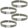 Buyless Fashion Kids Boys Toddler Adjustable Elastic Belt With Magnetic Buckle - 4 Pack - 5100-Charcoal-Gray view 1