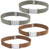 Buyless Fashion Kids Boys Toddler Adjustable Elastic Belt With Magnetic Buckle - 4 Pack - 5100-CML/CHR view 1